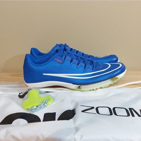 Nike Air Zoom Maxfly Track Spikes Racer Blue DH5359-400 Men's Size 7.5 Women's 9 - Picture 1 of 7